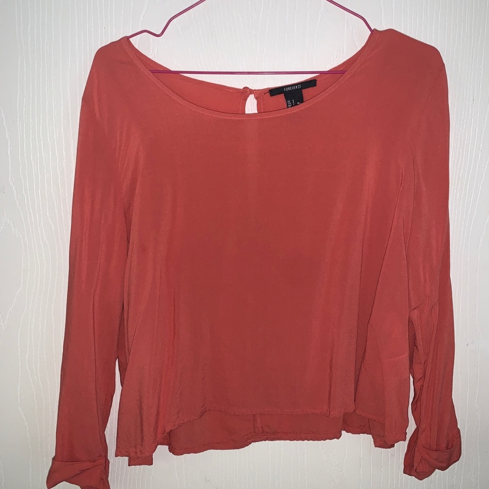 Forever 21 coral blouse